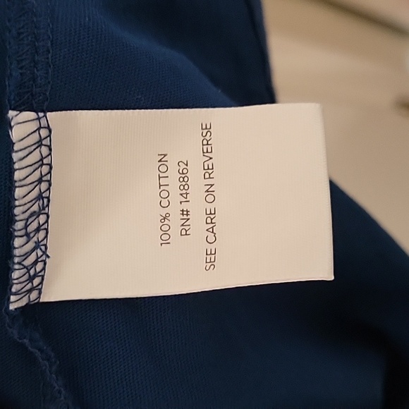 Torrid Blue And Grey Varsity Henley Tee - Picture 6 of 11